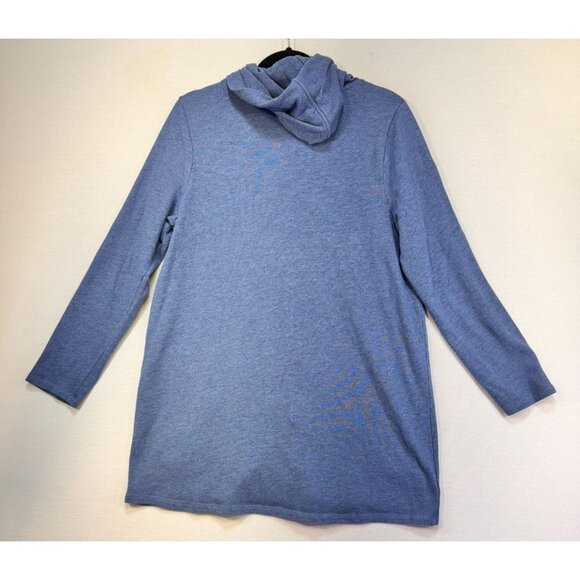 Pure Jill Womens Button-Up Knit Cardigan Jacket Medium Blue Pockets - Picture 8 of 10